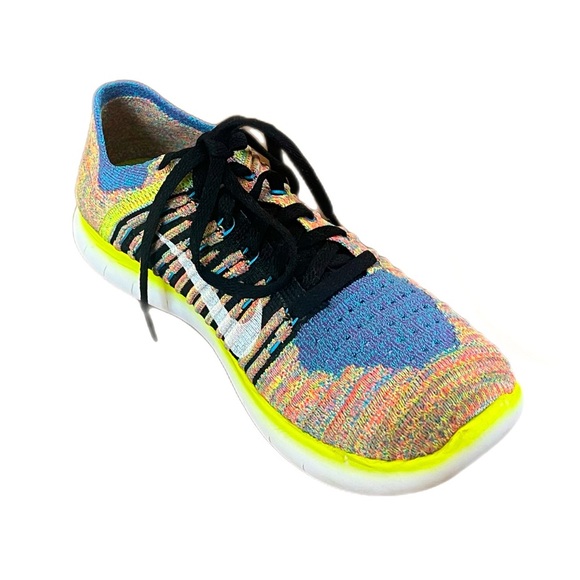 NIKE Women's Free Run Flyknit Multi-color Size 7 - Picture 1 of 7